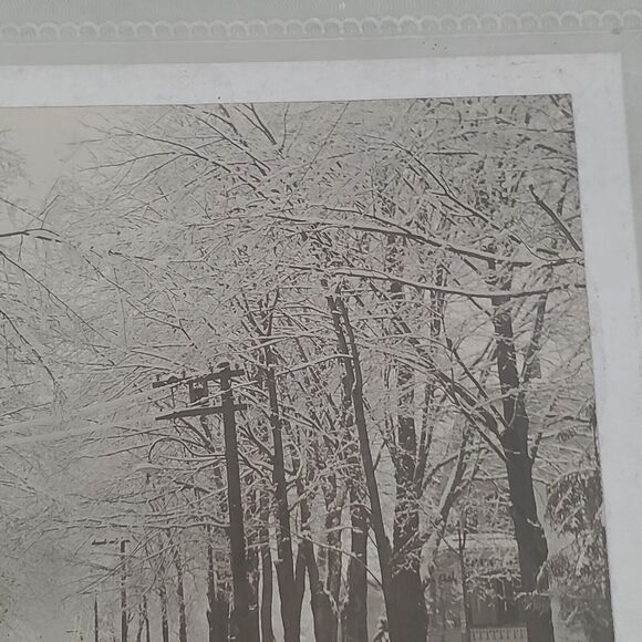 White River Jct Vt Signed 1900 Photograph Winter Scene 5x7 On 9x7 Cardboard - Picture 10 of 12